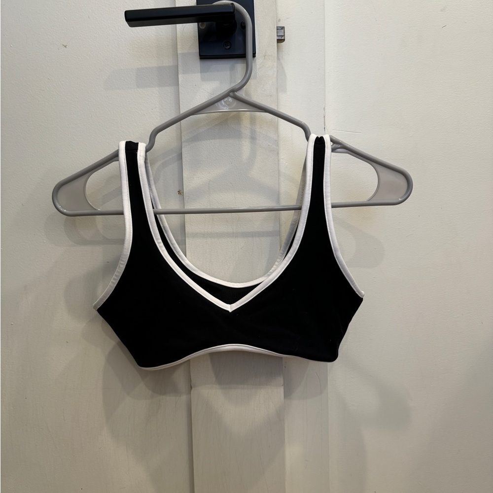 CSB Black and White Sports Bra
